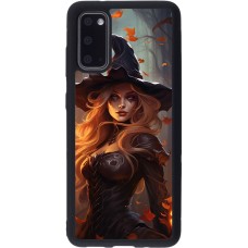 Coque Samsung Galaxy S20 - Silicone rigide noir Halloween 2024 sexy witch