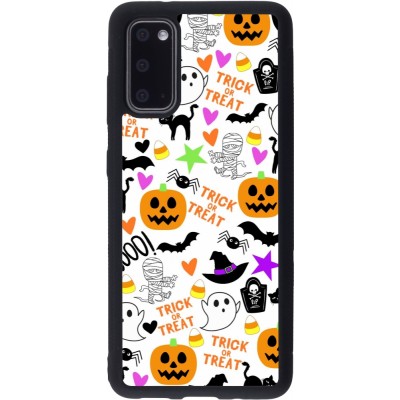 Coque Samsung Galaxy S20 - Silicone rigide noir Halloween 2024 trick or treat