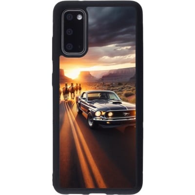 Coque Samsung Galaxy S20 - Silicone rigide noir Mustang 69 Grand Canyon