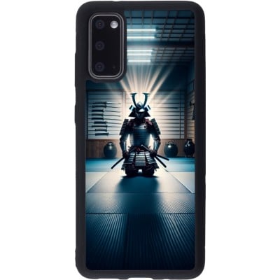 Coque Samsung Galaxy S20 - Silicone rigide noir Samouraï en prière