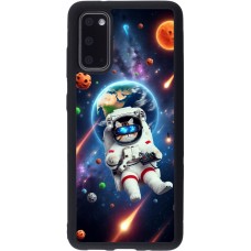 Coque Samsung Galaxy S20 - Silicone rigide noir VR SpaceCat Odyssey