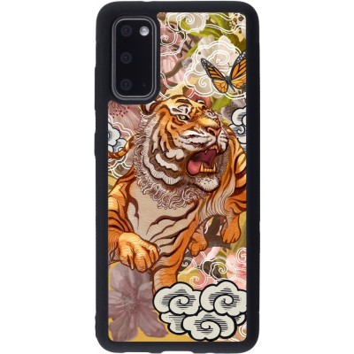 Coque Samsung Galaxy S20 - Silicone rigide noir Spring 23 japanese tiger