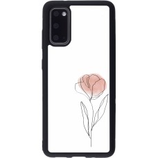 Coque Samsung Galaxy S20 - Silicone rigide noir Spring 23 minimalist flower