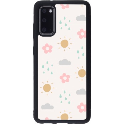 Coque Samsung Galaxy S20 - Silicone rigide noir Spring 23 weather