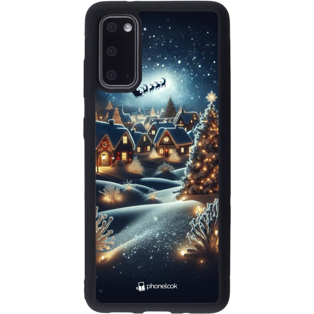 Coque Samsung Galaxy S20 - Silicone rigide noir Noël 2023 Christmas is Coming