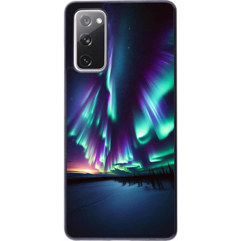 Coque Samsung Galaxy S20 FE 5G - Aurore Boréale Étincelante