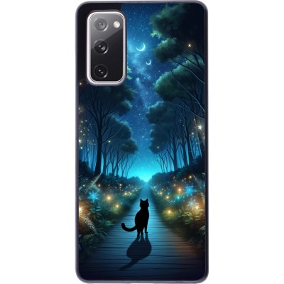 Coque Samsung Galaxy S20 FE 5G - Chat noir promenade