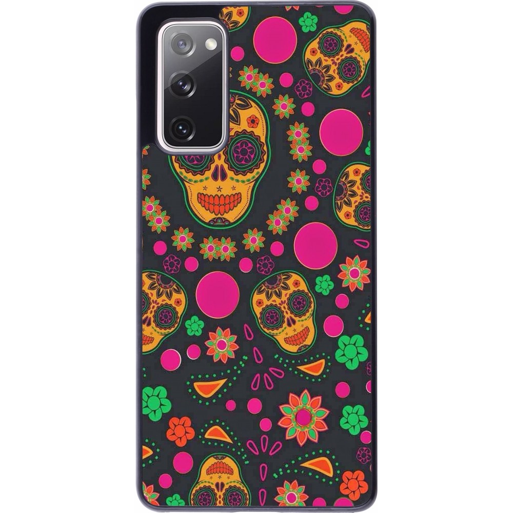 Samsung Galaxy S20 FE 5G Case Hülle - Halloween 22 colorful mexican skulls