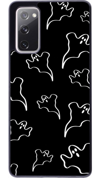 Coque Samsung Galaxy S20 FE 5G - Halloween 2024 black and white ghosts