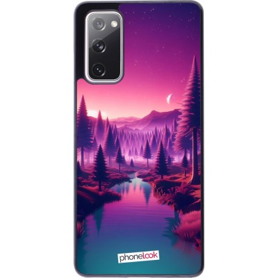 Coque Samsung Galaxy S20 FE 5G - Paysage Violet-Rose