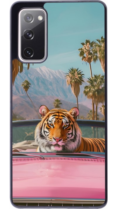 Coque Samsung Galaxy S20 FE 5G - Tigre voiture rose