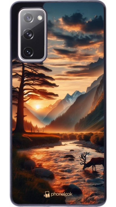 Coque Samsung Galaxy S20 FE 5G - Valley Sunset Deer Tree