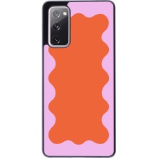 Coque Samsung Galaxy S20 FE 5G - Wavy Rectangle Orange Pink