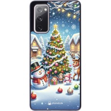 Coque Samsung Galaxy S20 FE 5G - Noël 2023 bonhomme de neige et sapin