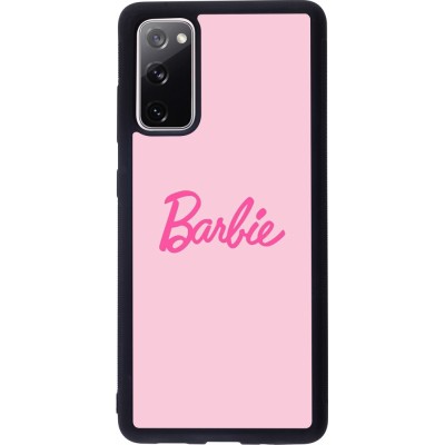 Coque Samsung Galaxy S20 FE 5G - Silicone rigide noir Barbie Text