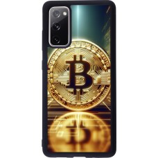 Coque Samsung Galaxy S20 FE 5G - Silicone rigide noir Bitcoin Standing