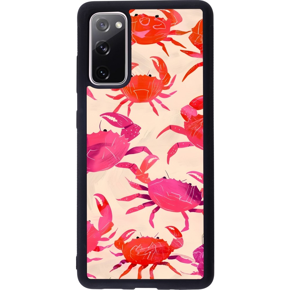 Coque Samsung Galaxy S20 FE 5G - Silicone rigide noir Crabs Paint