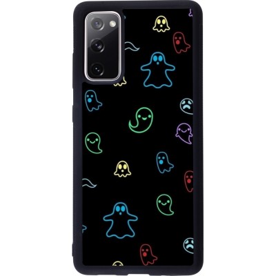 Coque Samsung Galaxy S20 FE 5G - Silicone rigide noir Halloween 2024 colorful ghosts