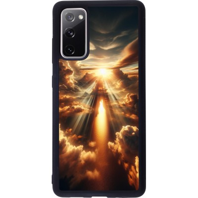 Coque Samsung Galaxy S20 FE 5G - Silicone rigide noir Lueur Céleste Zenith