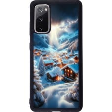 Coque Samsung Galaxy S20 FE 5G - Silicone rigide noir Mont Neige Lumière