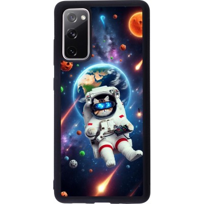 Coque Samsung Galaxy S20 FE 5G - Silicone rigide noir VR SpaceCat Odyssey