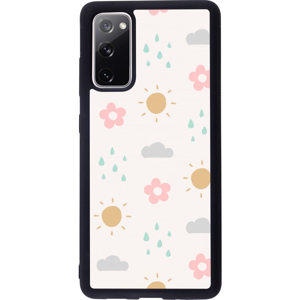 Coque Samsung Galaxy S20 FE 5G - Silicone rigide noir Spring 23 weather