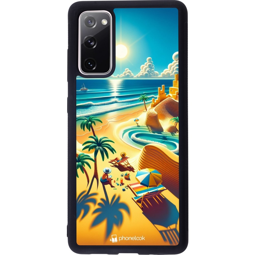 Coque Samsung Galaxy S20 FE 5G - Silicone rigide noir Sunset Breeze