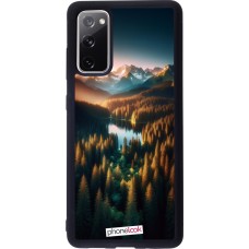 Coque Samsung Galaxy S20 FE 5G - Silicone rigide noir Sunset Forest Lake