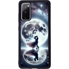 Coque Samsung Galaxy S20 FE 5G - Silicone rigide noir Valentine 2024 Love under the moon