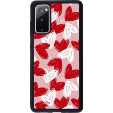 Coque Samsung Galaxy S20 FE 5G - Silicone rigide noir Valentine 2024 with love heart