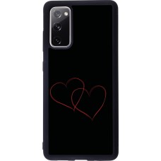 Coque Samsung Galaxy S20 FE 5G - Silicone rigide noir Valentine 2023 attached heart