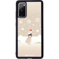 Coque Samsung Galaxy S20 FE 5G - Silicone rigide noir Noël 2023 Minimalist Santa