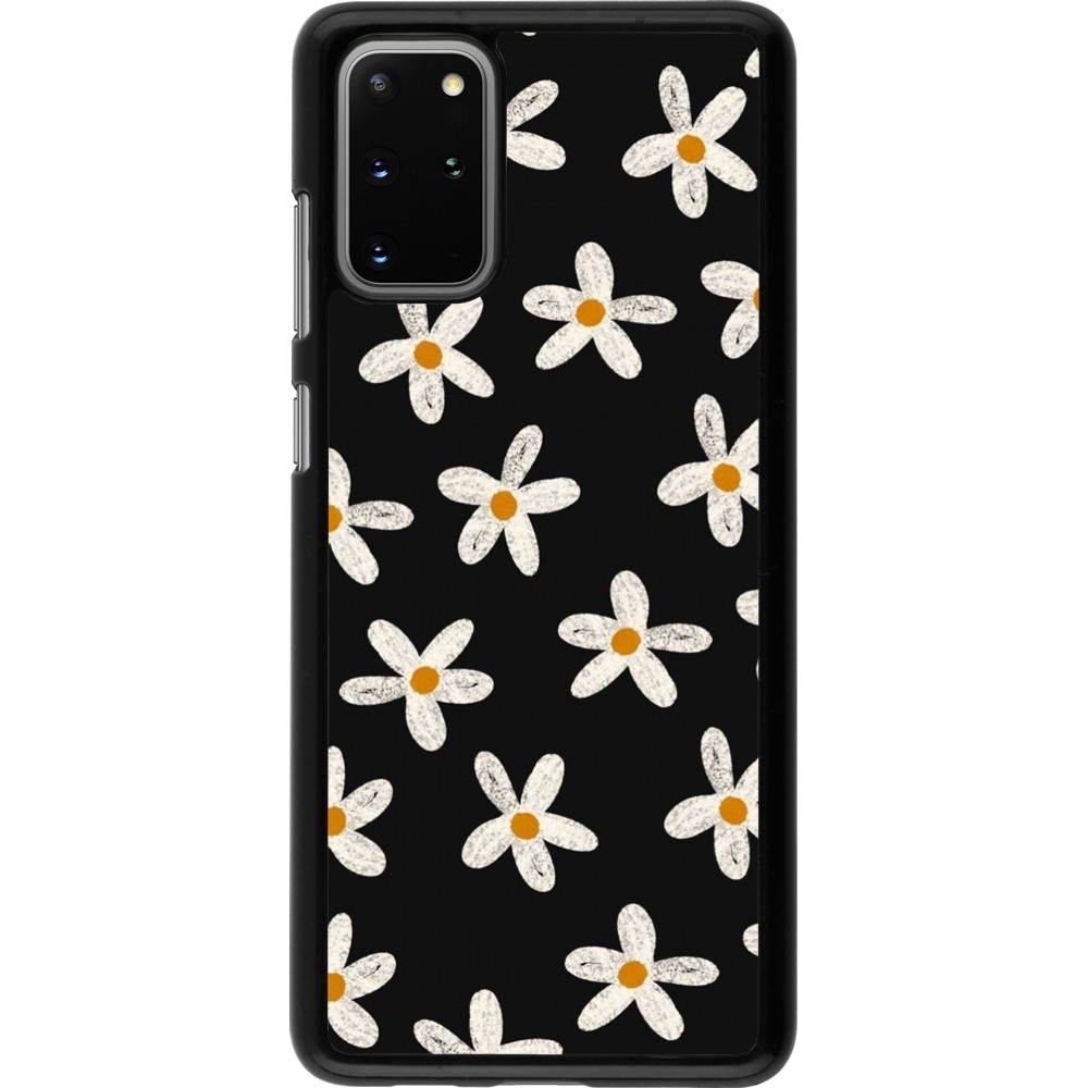 Coque Samsung Galaxy S20+ - Easter 2024 white on black flower