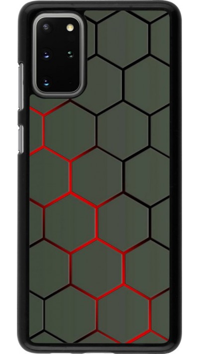 Coque Samsung Galaxy S20+ - Geometric Line red