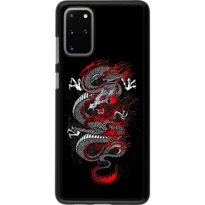 Coque Samsung Galaxy S20+ - Japanese style Dragon Tattoo Red Black