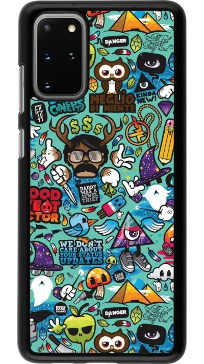 Coque Samsung Galaxy S20+ - Mixed Cartoons Turquoise