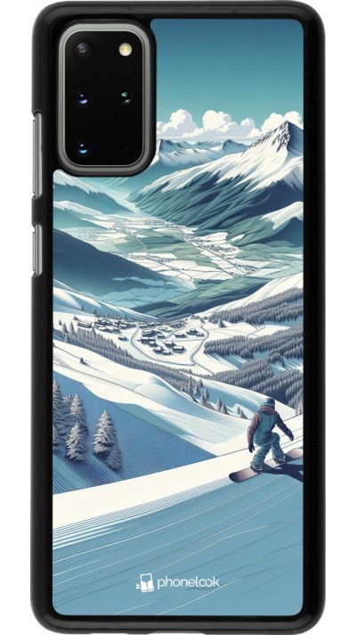 Coque Samsung Galaxy S20+ - Snowboarder Montagne