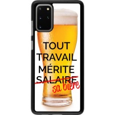 Coque Samsung Galaxy S20+ - Tout travail mérite sa bière