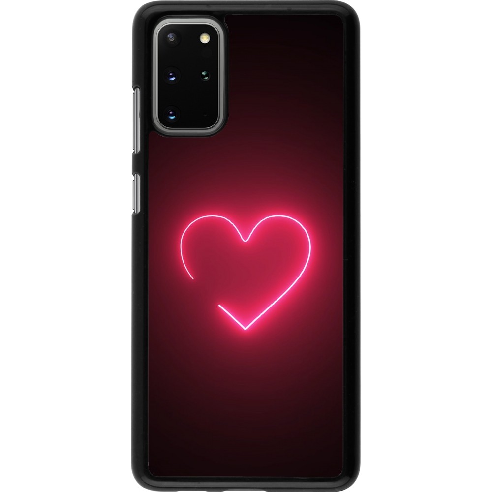 Coque Samsung Galaxy S20+ - Valentine 2023 single neon heart