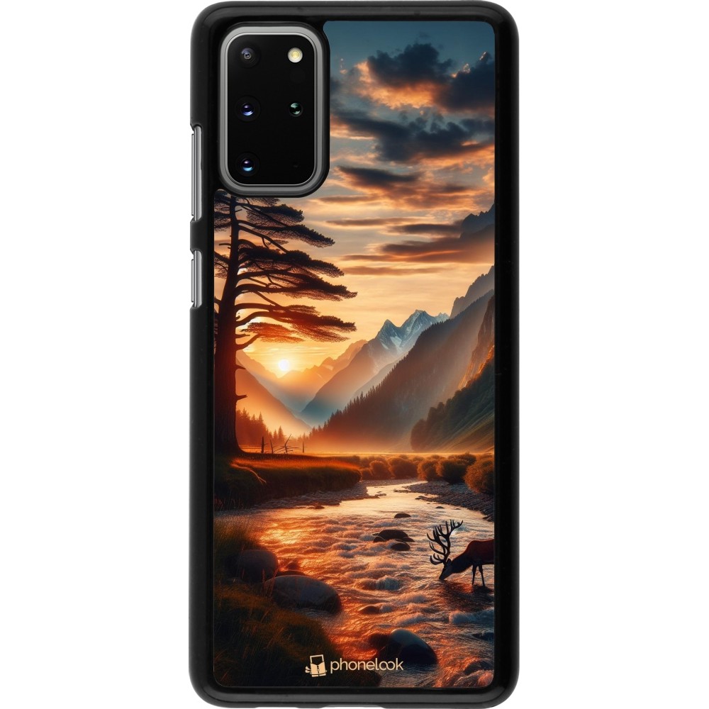 Coque Samsung Galaxy S20+ - Valley Sunset Deer Tree