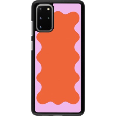 Coque Samsung Galaxy S20+ - Wavy Rectangle Orange Pink