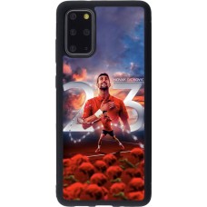 Coque Samsung Galaxy S20+ - Silicone rigide noir Djokovic 23 Grand Slam