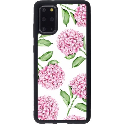 Coque Samsung Galaxy S20+ - Silicone rigide noir Easter 2024 pink flowers