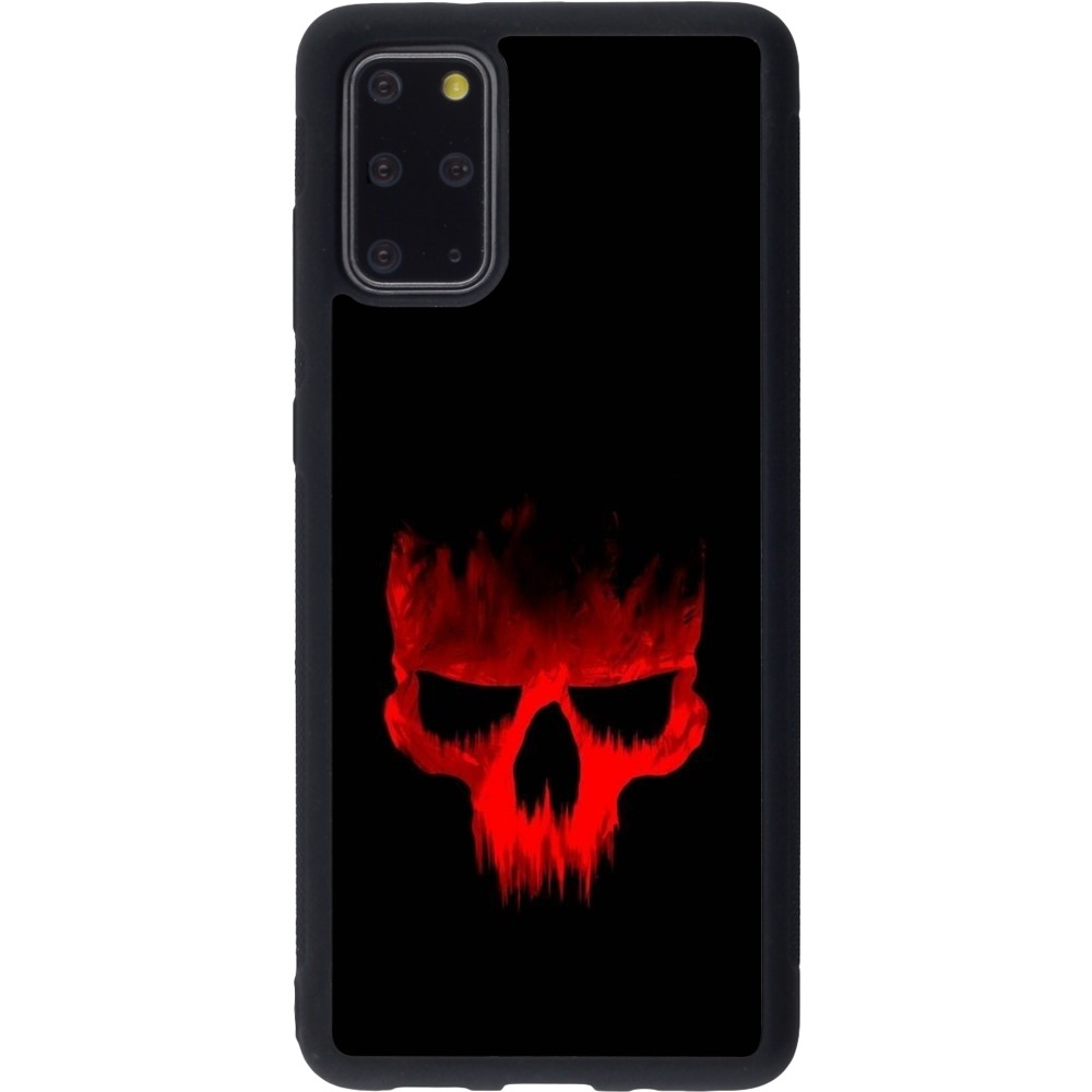 Coque Samsung Galaxy S20+ - Silicone rigide noir Halloween 2023 scary skull