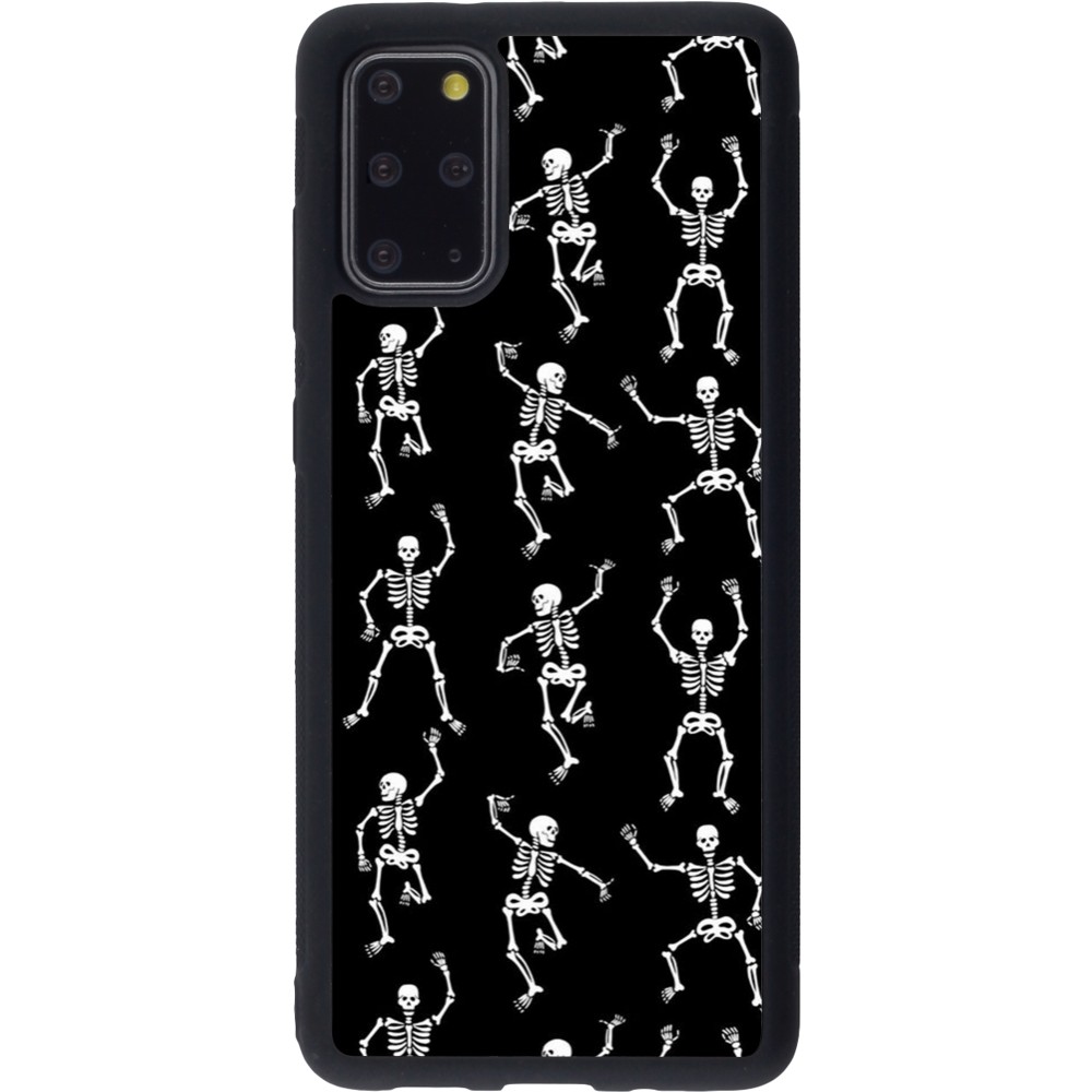 Coque Samsung Galaxy S20+ - Silicone rigide noir Halloween 2024 dancing skeleton