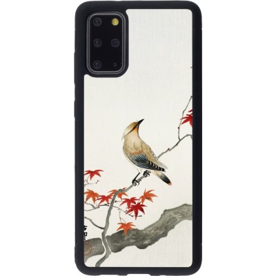 Coque Samsung Galaxy S20+ - Silicone rigide noir Japanese Bird