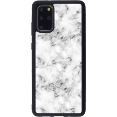 Coque Samsung Galaxy S20+ - Silicone rigide noir Marble 01