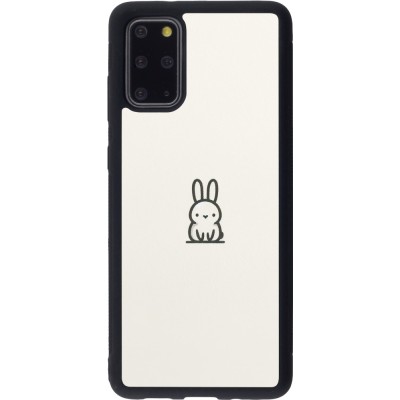 Coque Samsung Galaxy S20+ - Silicone rigide noir Minimal bunny cutie