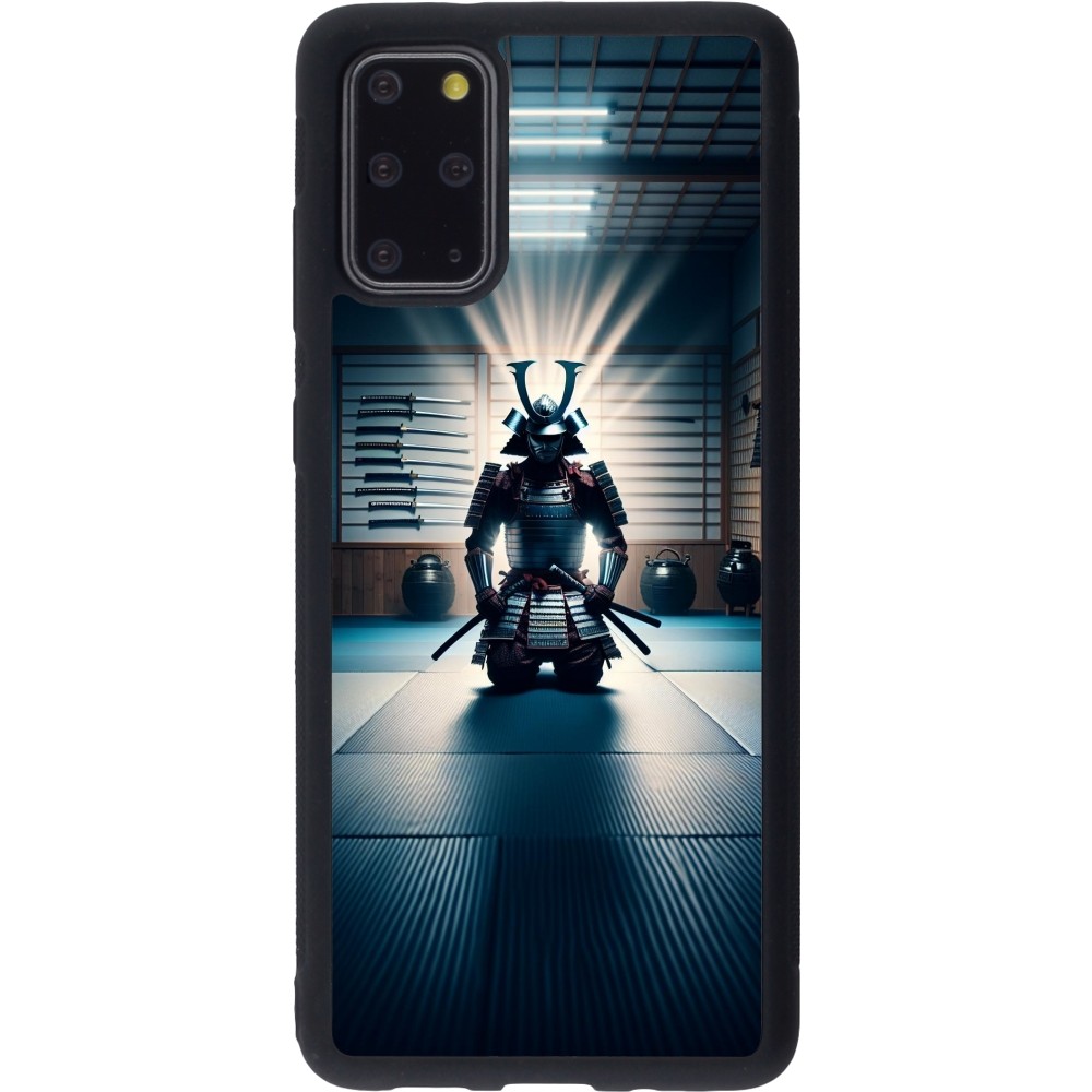 Coque Samsung Galaxy S20+ - Silicone rigide noir Samouraï en prière