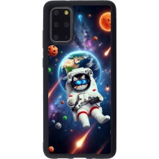 Coque Samsung Galaxy S20+ - Silicone rigide noir VR SpaceCat Odyssey